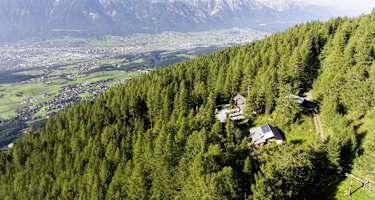 Lanser Alm aus der Vogelperspektive