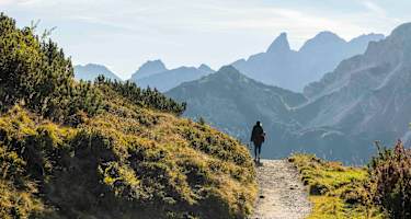 Der Zustieg zum Einstieg des Klettersteiges ist einfach.