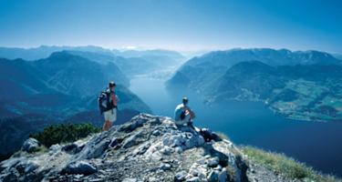 Am Traunstein mit Blick ins Tal