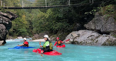 Ruhige Abschnitte an der Soča