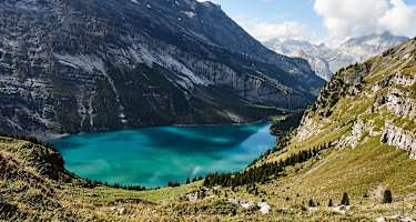 Blick auf den Oeschinensee