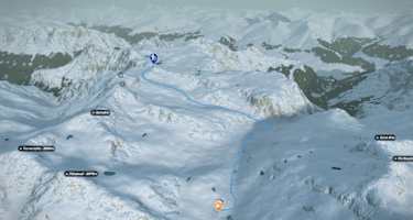 Übersicht Tour Piz d'Immez