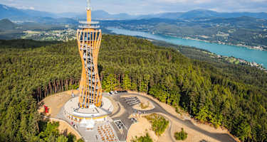 Der Pyramidenkogel über dem Wörthersee