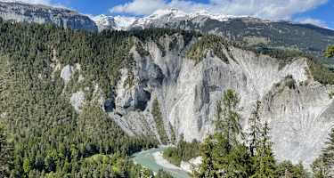 Die Rheinschlucht von oben