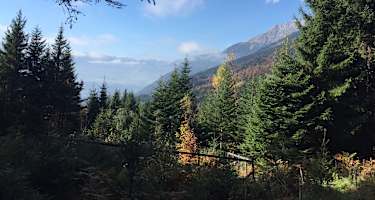 Rumer Alm im Herbst  - Blick ins Inntal