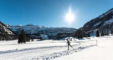 Langenlaufen im Gebiet der Gnadenalm