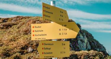 Beschilderung Saalkogel