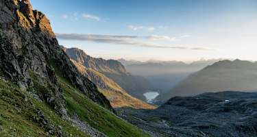 Saarbrücker Hütte Blick auf den Kopssee