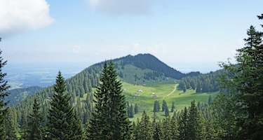 Blick von Hochries auf das Riesenalmplateau