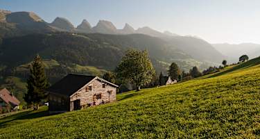 Blick auf die sieben Churfirsten