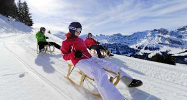 Schlittelaction am Zigerboden