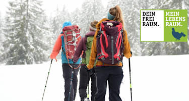 Schneeschuhwandern im Naturpark Nagelfluhkette