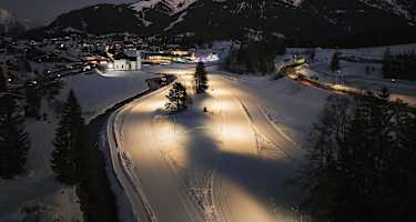 Seefeld Nachtloipe A7 mit Seekirchl und Reither Spitze