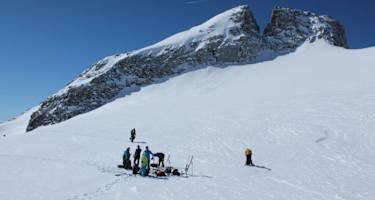 Am Start unterhalb des Gipfels