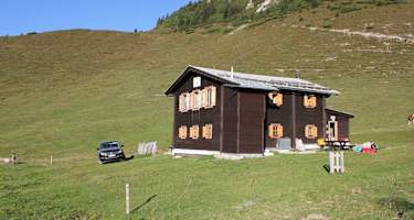 Die Sonnleitnerhütte noch ohne neuer Fassade