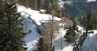 Blick von oben auf die Pollereshütte