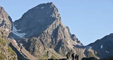 Auf dem Weg von der Tuoihütte nach Ftan