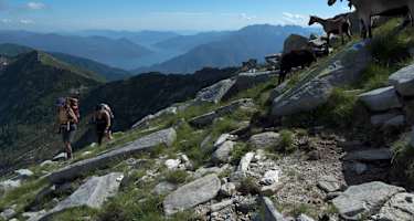 Unterwegs auf der zweiten Etappe der Via Alta Vallemaggia