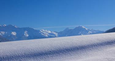 Winter auf der südseite der Alpen