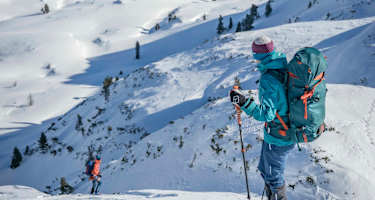 Eine der Abfahrten am Hochplateau des Toten Gebirges