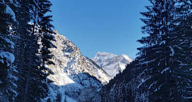Winter im Oytal - Blick zum Schneck.