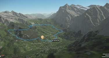 3-D-Ansicht des Trailruns: Eiger Ultra Trail E16
