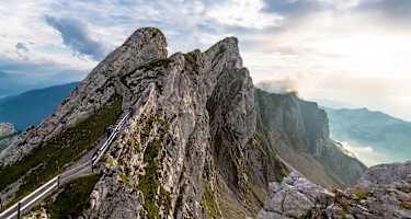 Blick auf die imposante Pilatuskette