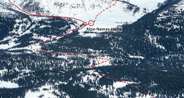 Übersicht Skitour Roteck