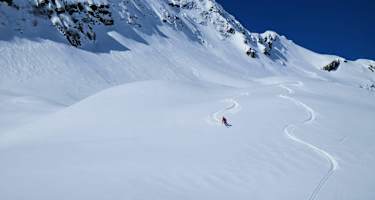Lohnende Abfahrt von den Uf-Spitzen
