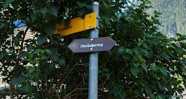 Der gut markierte Weg