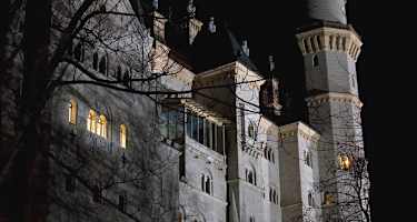 Das Schloss Neuschwanstein (März, 19.27 Uhr, 5 sec, f7,1, F30 mm).