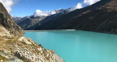 Der Mattmark-Stausee