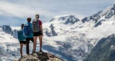 Panorama am Gsponer Höhenweg