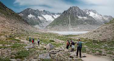 Vom Eggishorn über den Märjelensee zur Fiescheralp