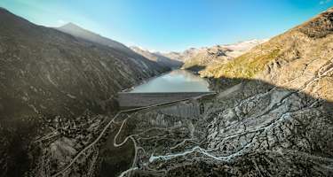 Der Mattmark-Stausee