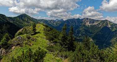 Bergpanorama beim Abstieg
