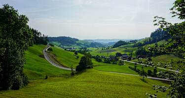 Toggenburger Höhenweg Etappe 6 Blick nördliches Toggenburg