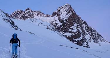 Dämmerung im Plangeroß-Tal, "Bei der Ploder" - unter dem Ploderkogel (=Vorgipfel der Seekarlesschneid).