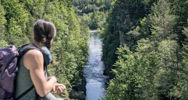 Blick auf den Steyrdurchbruch - Weg der Achtsamkeit