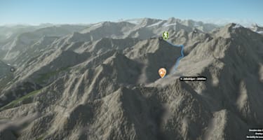 3-D-Ansicht der Wanderung auf das Wichelhorn