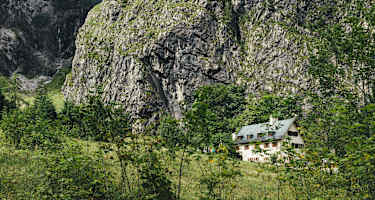 Die Berggaststätte Wimbachschloss im Nationalpark Berchtesgaden