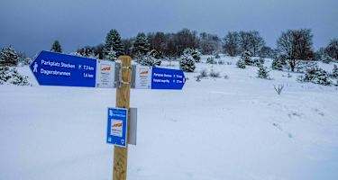 Auch das Wintermärchen ist sehr gut ausgeschildert