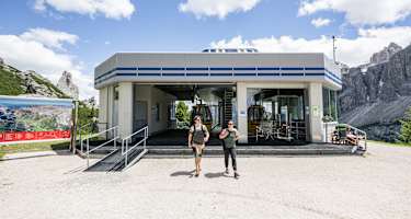 Ausstieg aus der Seilbahn