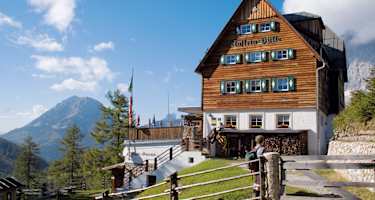 Die Austriahütte beherbergt auch ein Museum über die Geschichte des Dachsteins