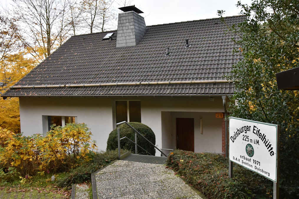 Eingangsbereich der Duisburger Eifelhütte