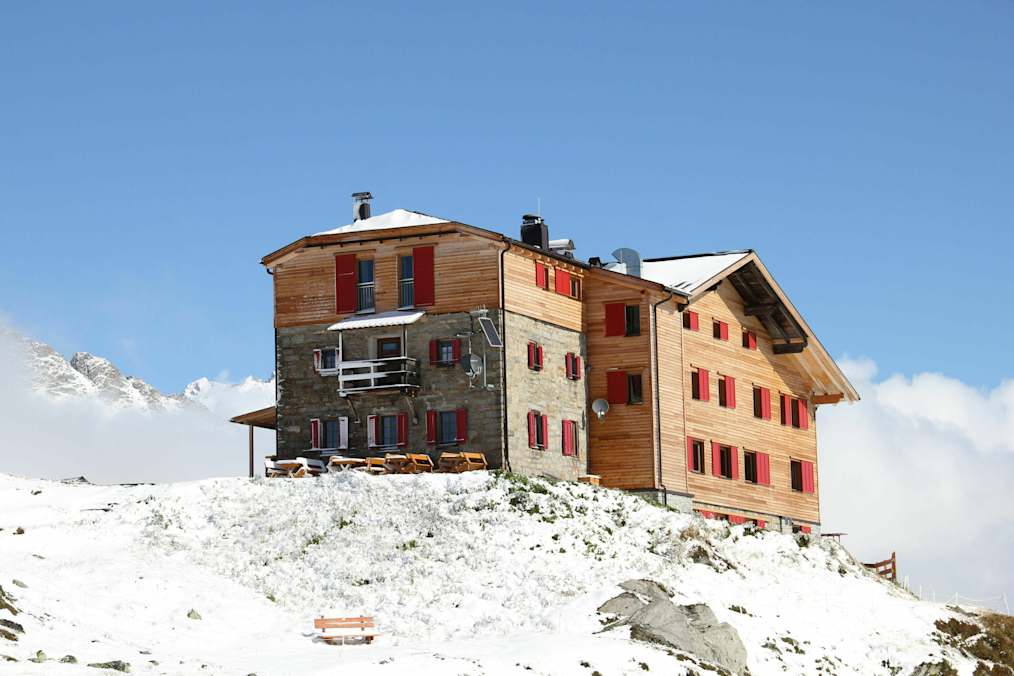 Das Pfitscherjochhaus im Winter
