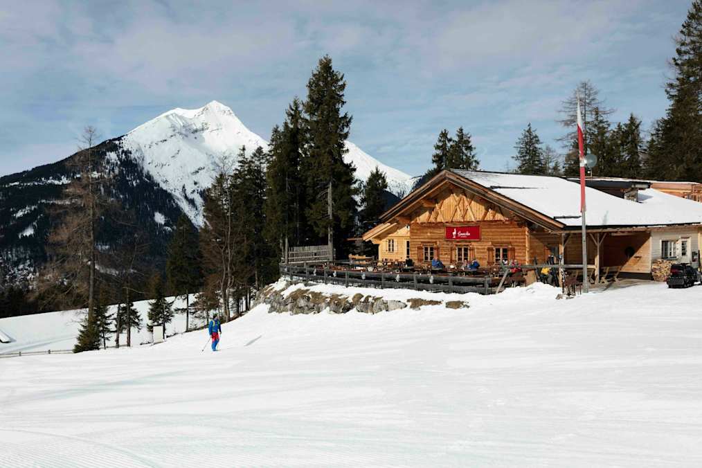 Die Gamsalm wird auch im Winter gerne besucht.