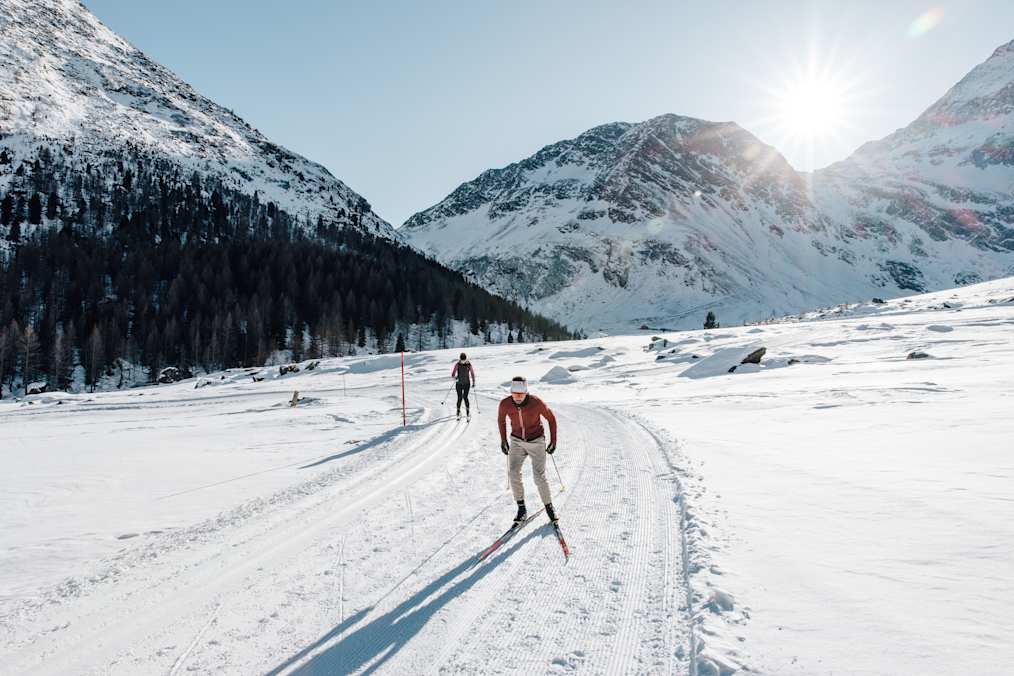 Langlaufstrecke zur Lazinser Alm