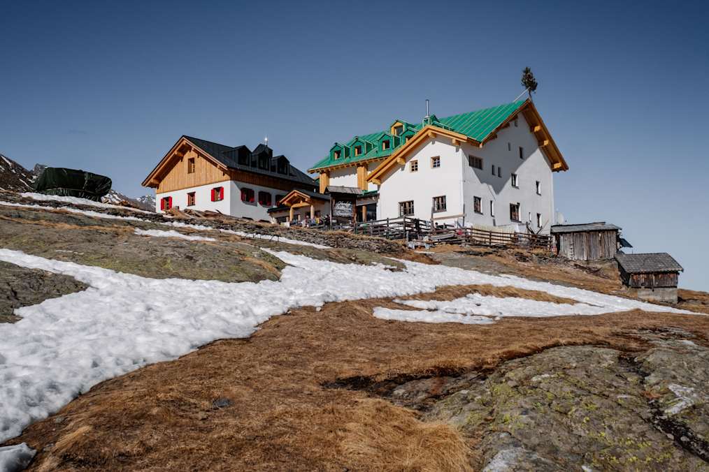 Blick auf die Zufallhütte