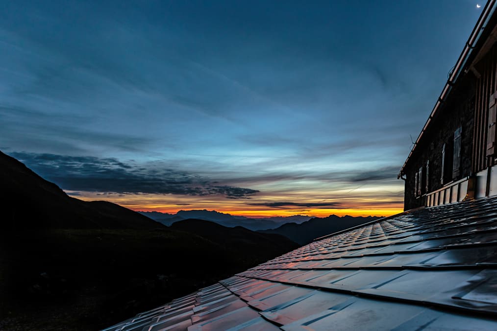 Abendstimmung auf der Gleiwitzer Hütte